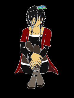 Dessin numérique. Mon personnage Léï, créé pour mon histoire.