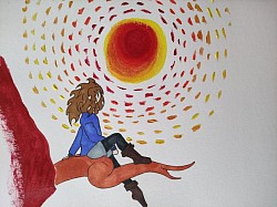 Tentative de peinture acrylique.