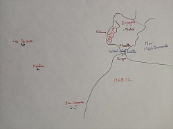 Carte Espagne/Maroc